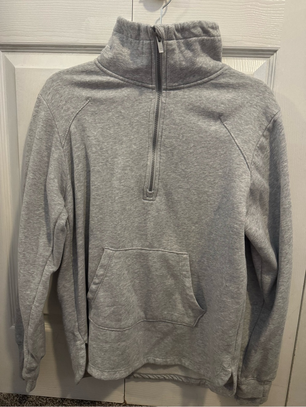all in motion Women's Light Gray Half-Zip Pullover Hoodie